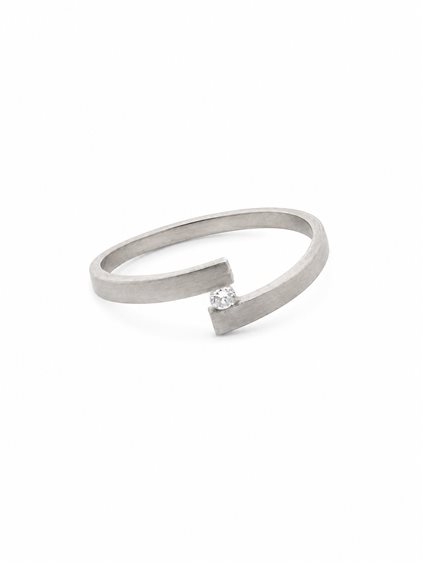 Anello Cianfrone Gioielli Donna in Oro Diamante 0.05 Ct ANOR-196-198 - ANOR-196-198